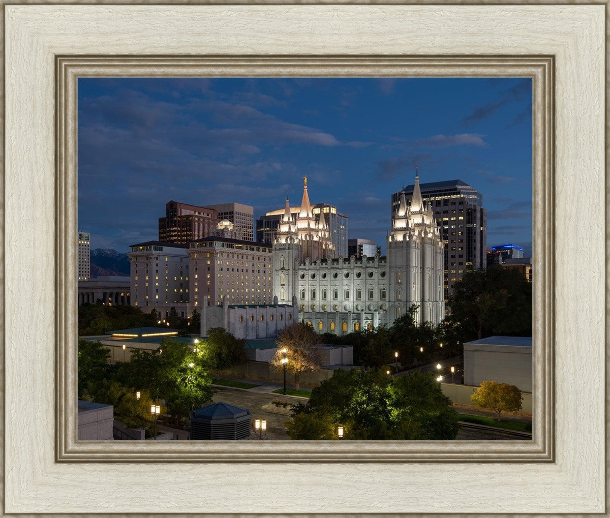 Salt Lake Temple Late Sunset