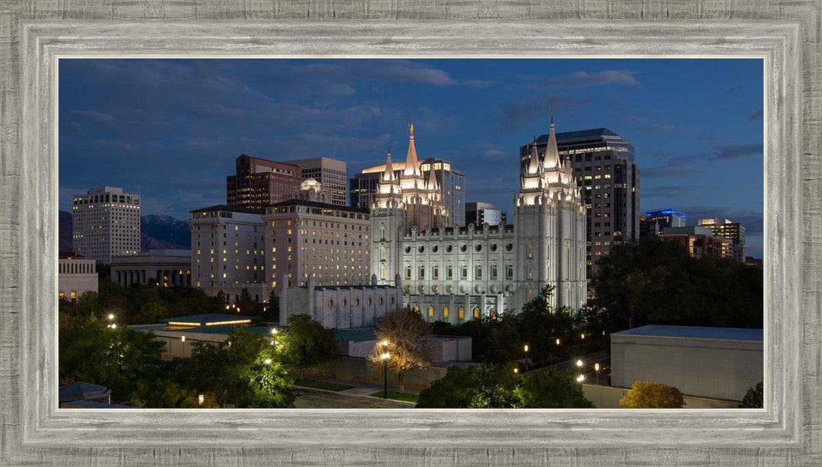 Salt Lake Temple Late Sunset