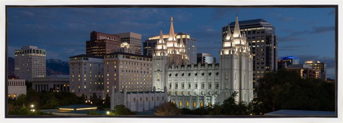Salt Lake Temple Late Sunset Gallery Wrap
