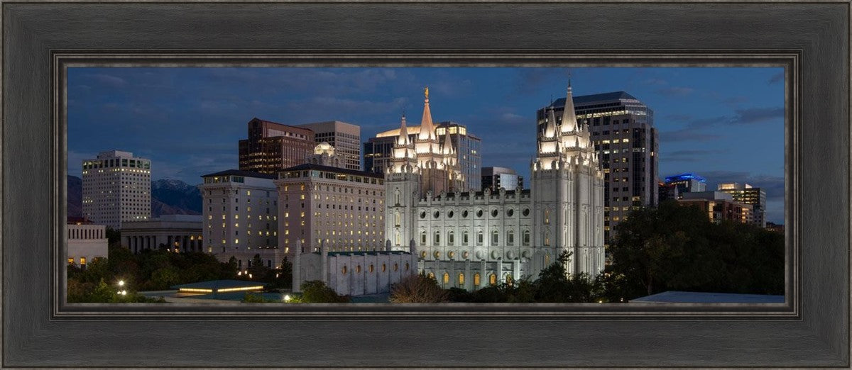Salt Lake Temple Late Sunset