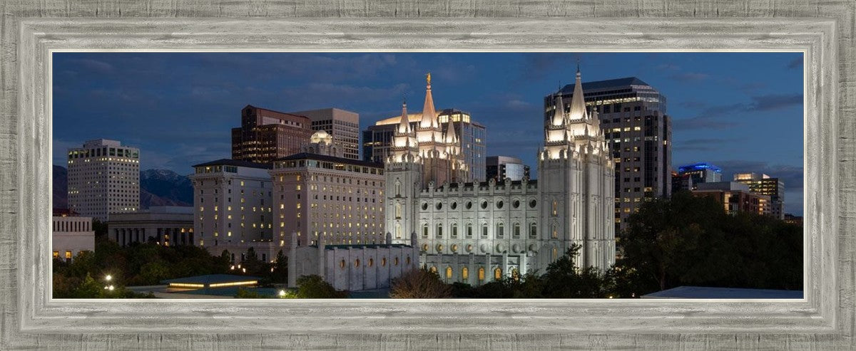 Salt Lake Temple Late Sunset