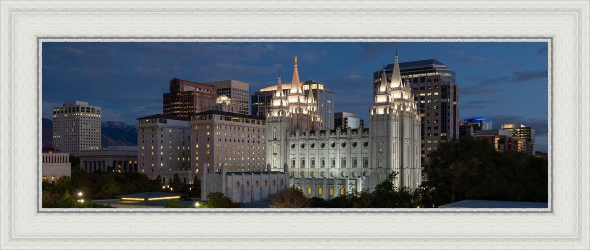 Salt Lake Temple Late Sunset