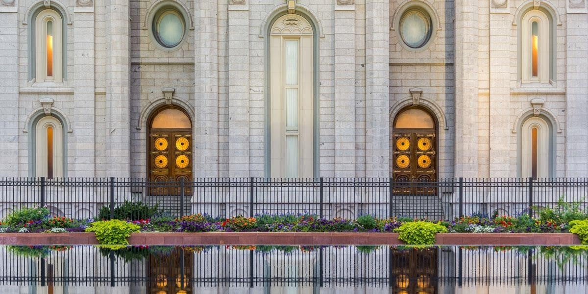 Salt Lake Temple Eternal Reflections Gallery Wrap