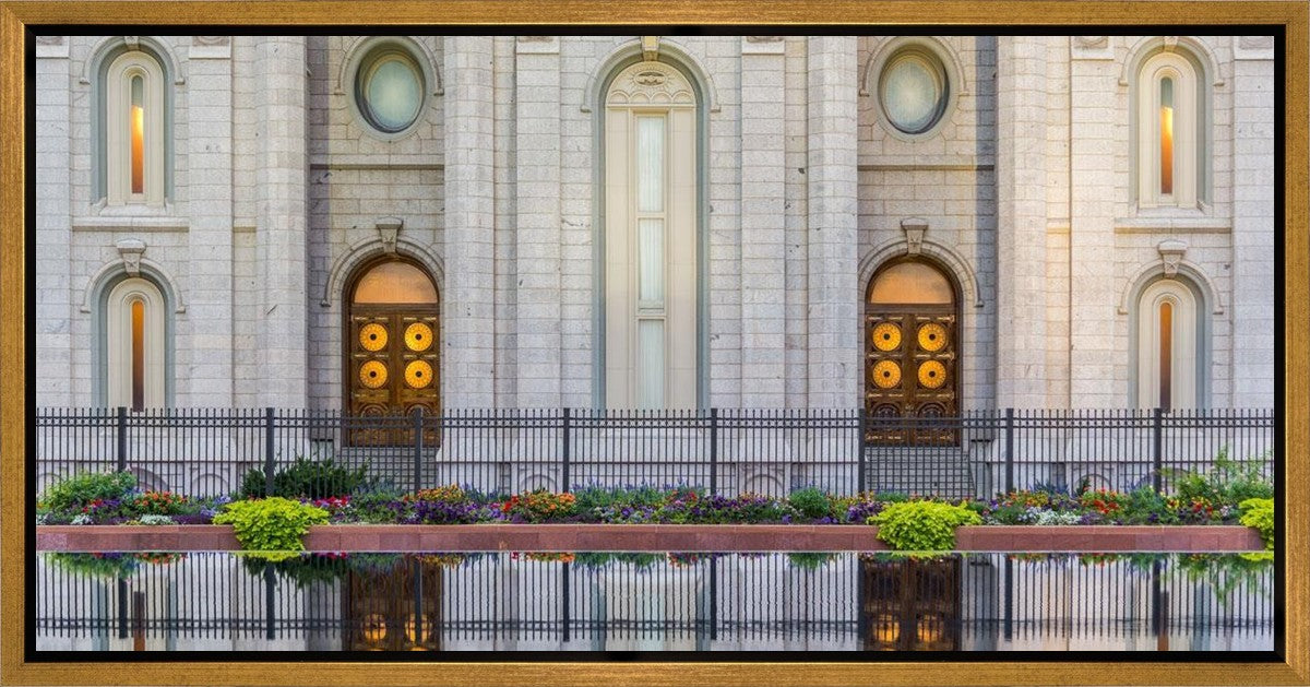 Salt Lake Temple Eternal Reflections Gallery Wrap