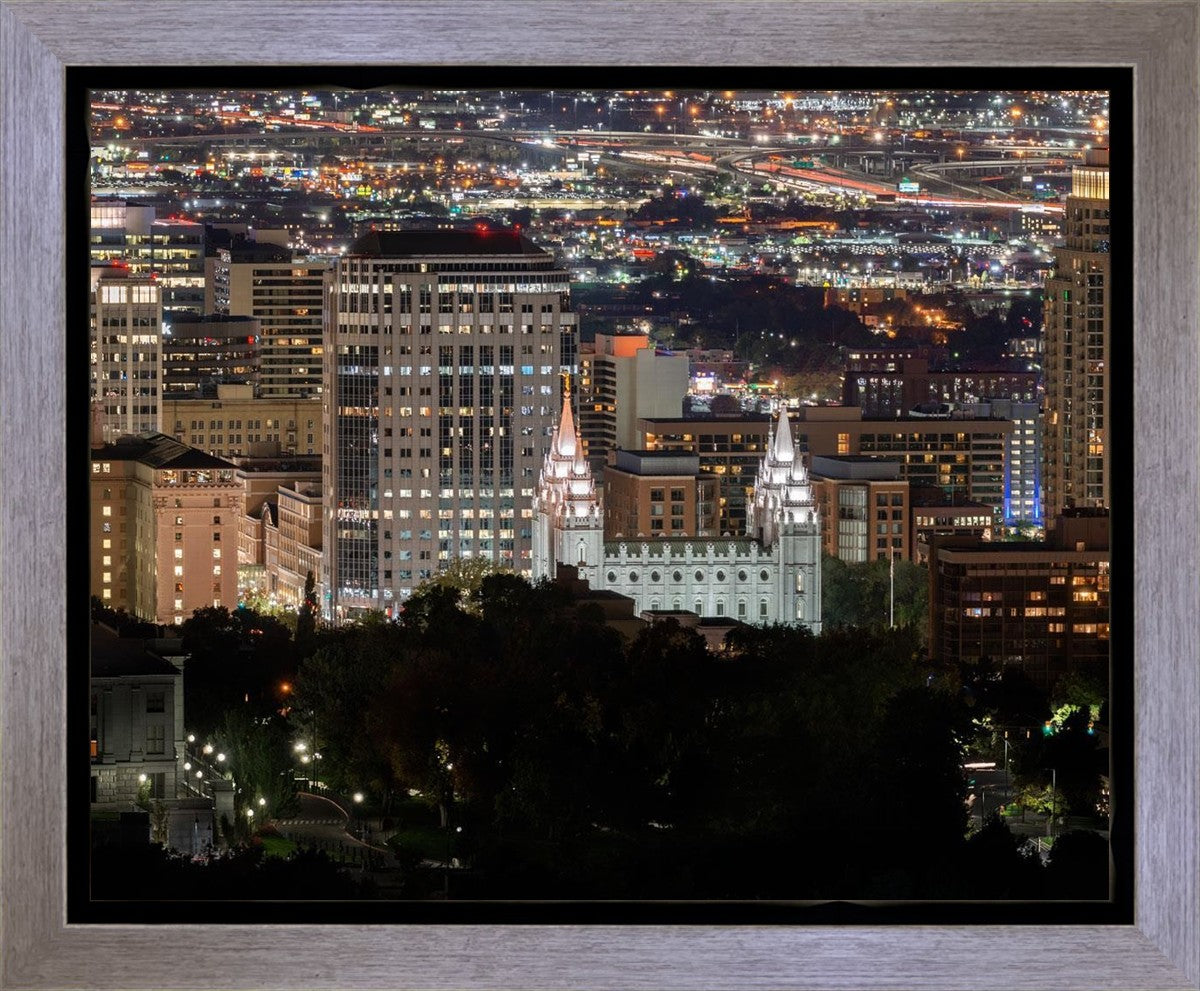 Salt Lake Temple City View Gallery Wrap