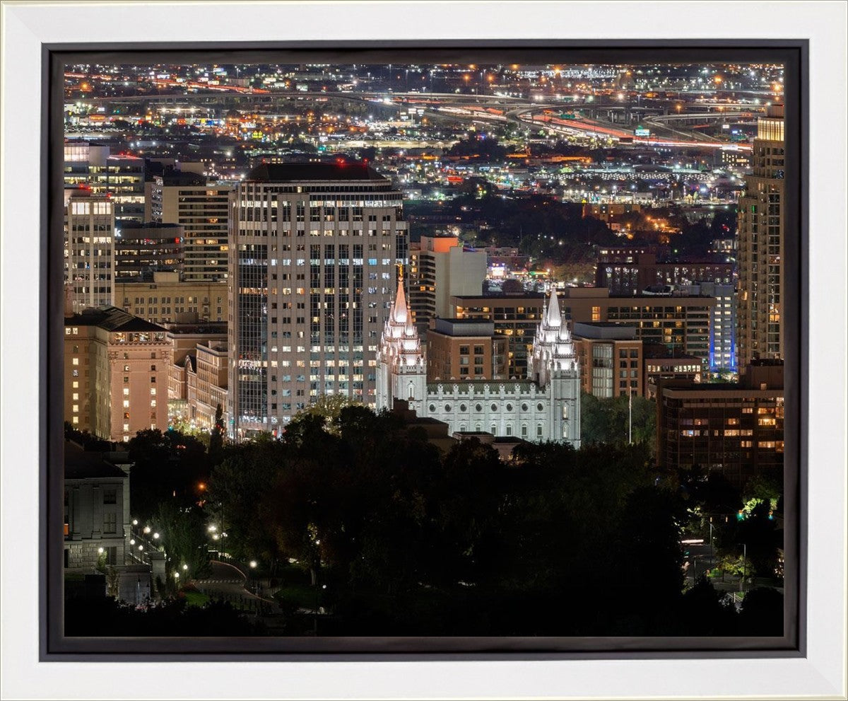 Salt Lake Temple City View Gallery Wrap
