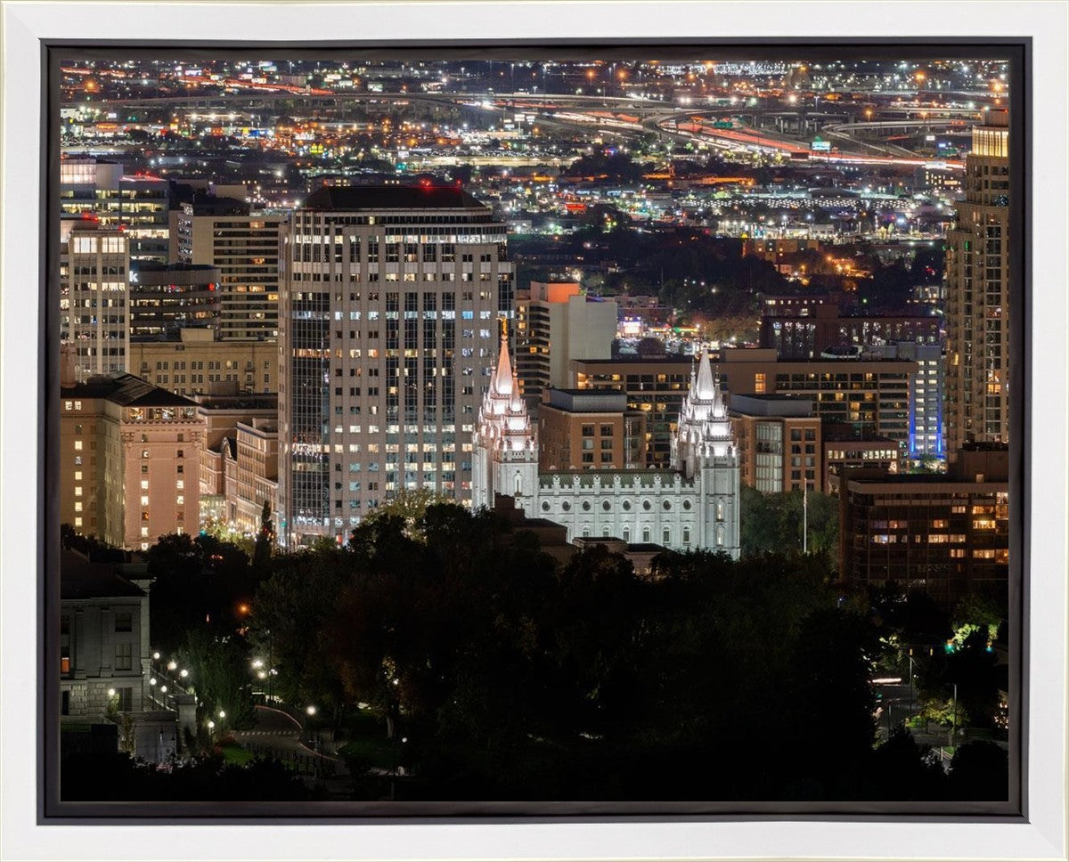 Salt Lake Temple City View Gallery Wrap