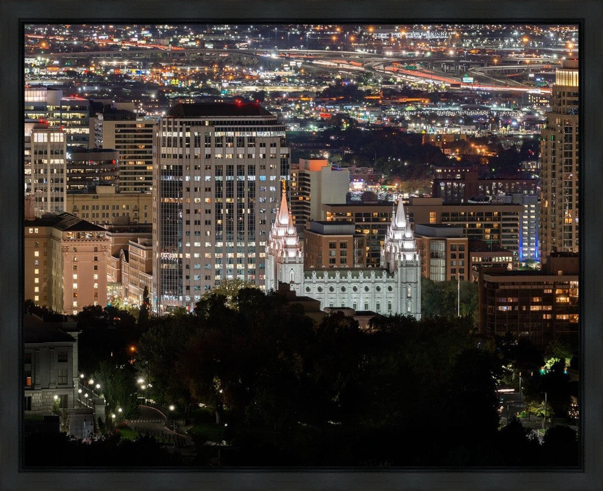 Salt Lake Temple City View Gallery Wrap