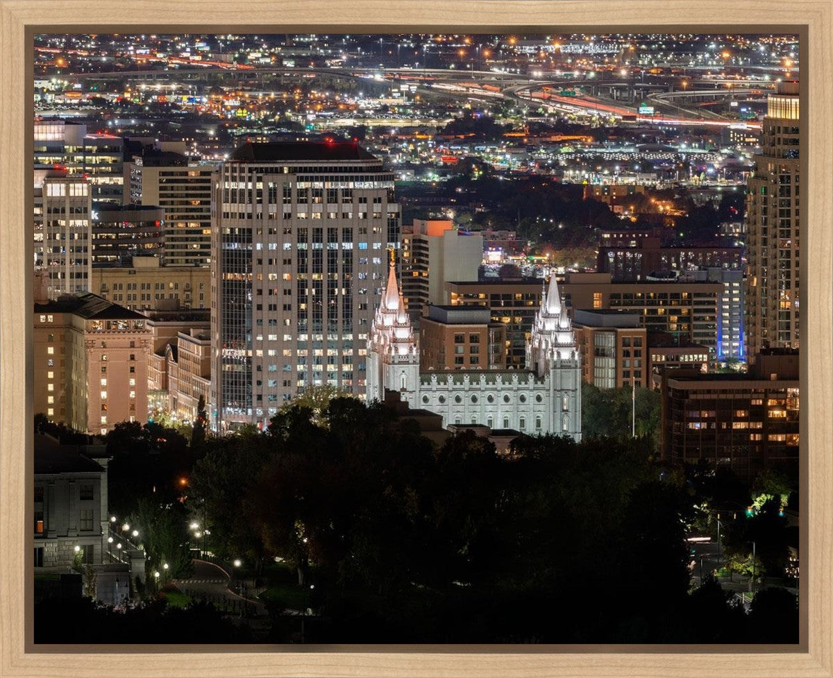 Salt Lake Temple City View Gallery Wrap