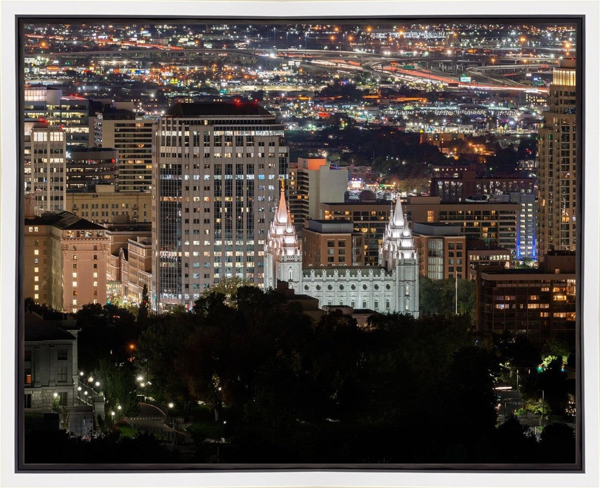 Salt Lake Temple City View Gallery Wrap