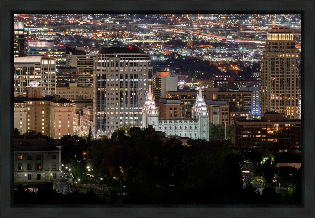 Salt Lake Temple City View Gallery Wrap