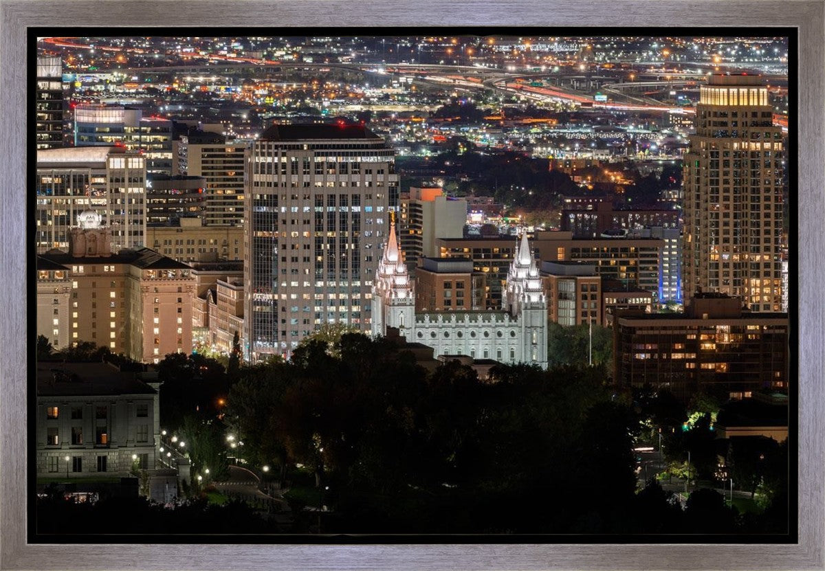 Salt Lake Temple City View Gallery Wrap