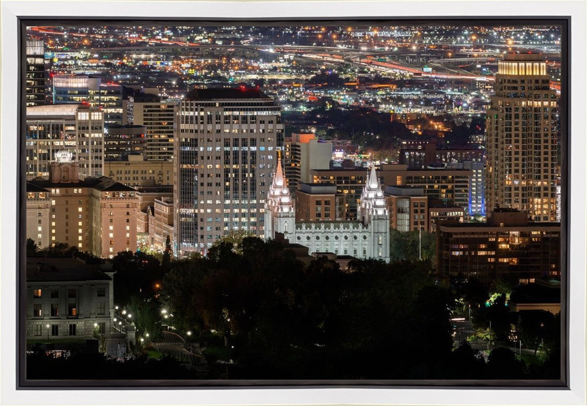 Salt Lake Temple City View Gallery Wrap