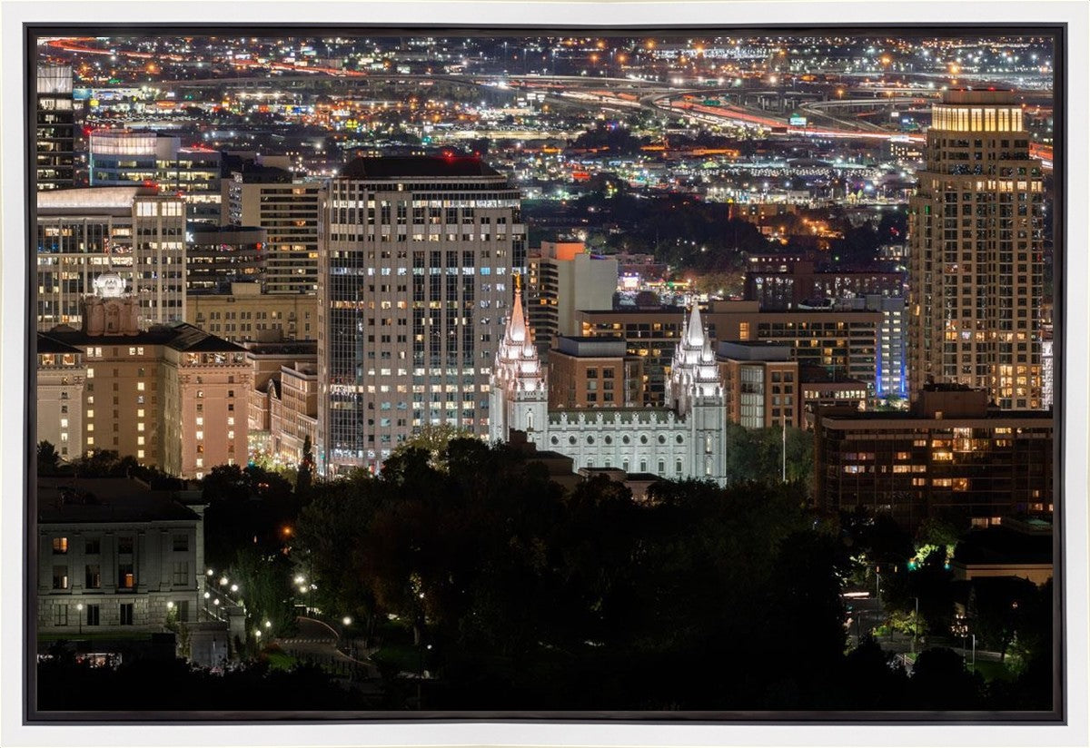 Salt Lake Temple City View Gallery Wrap