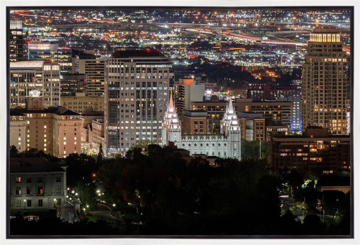 Salt Lake Temple City View Gallery Wrap