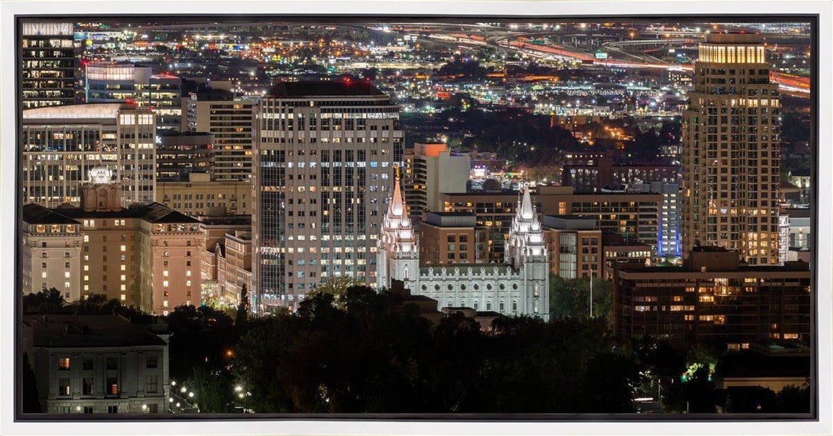 Salt Lake Temple City View Gallery Wrap