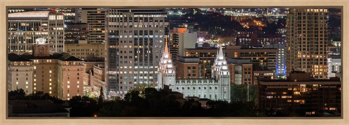Salt Lake Temple City View Gallery Wrap