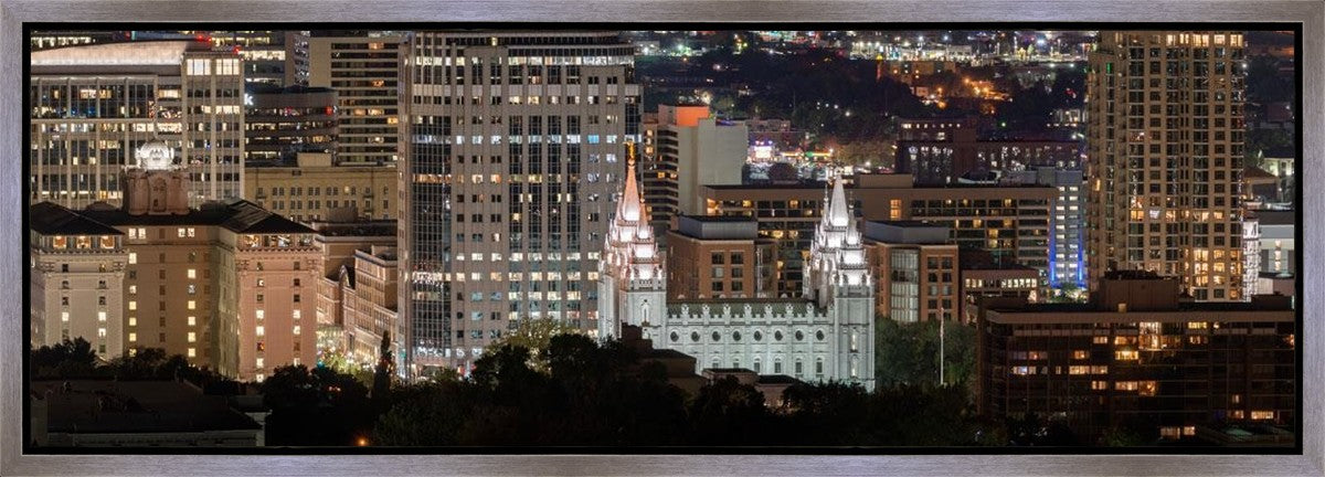 Salt Lake Temple City View Gallery Wrap