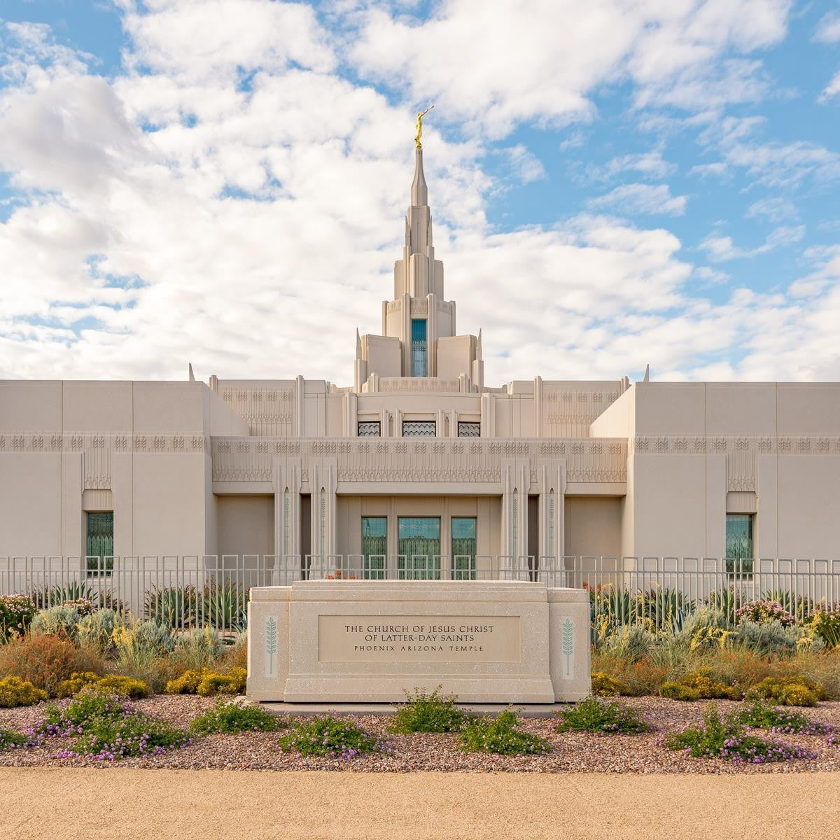 Phoenix Temple Desert Oasis Gallery Wrap