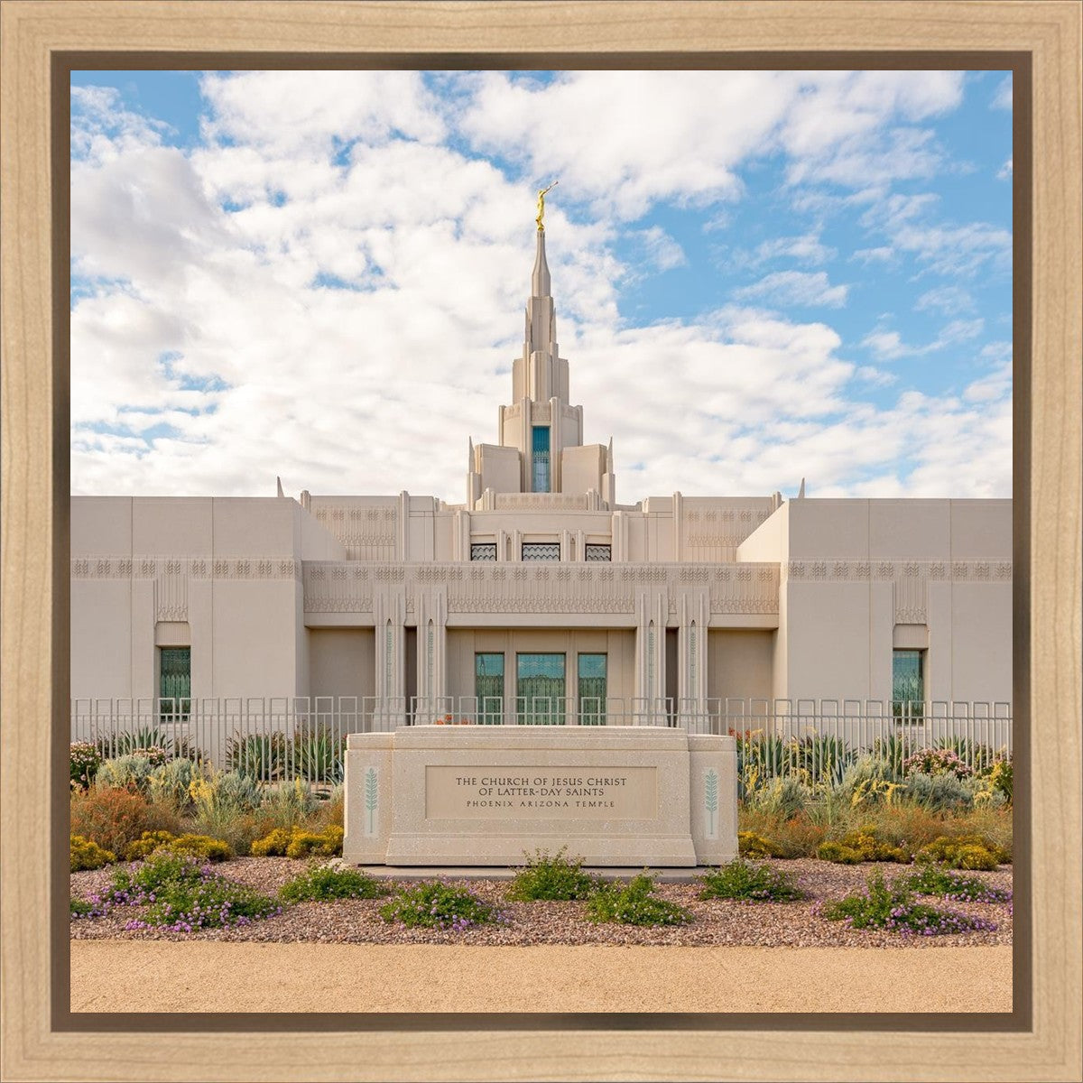 Phoenix Temple Desert Oasis Gallery Wrap