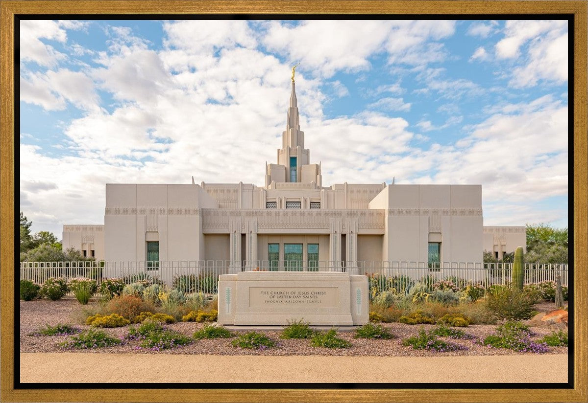 Phoenix Temple Desert Oasis Gallery Wrap