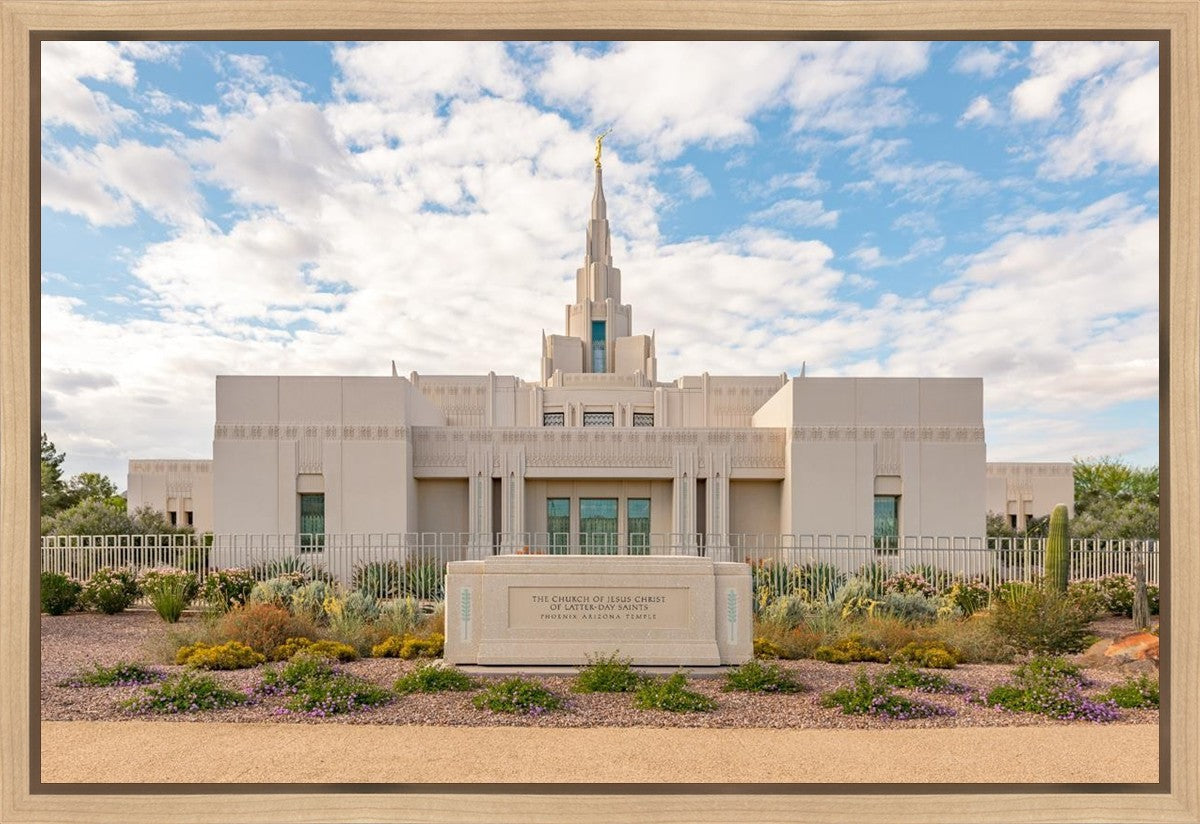 Phoenix Temple Desert Oasis Gallery Wrap