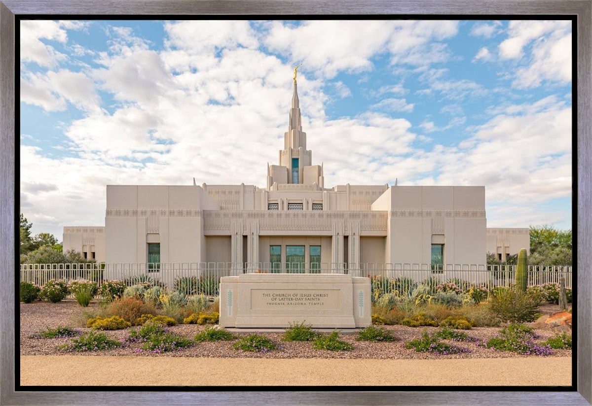 Phoenix Temple Desert Oasis Gallery Wrap