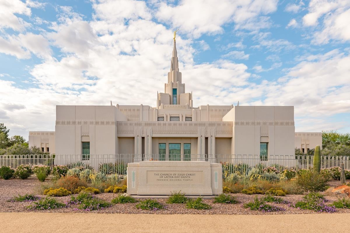Phoenix Temple Desert Oasis Gallery Wrap
