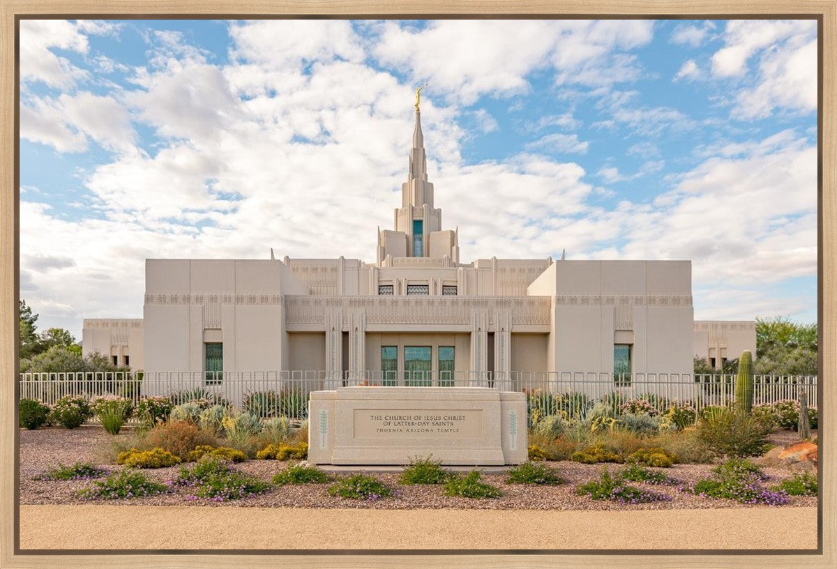 Phoenix Temple Desert Oasis Gallery Wrap