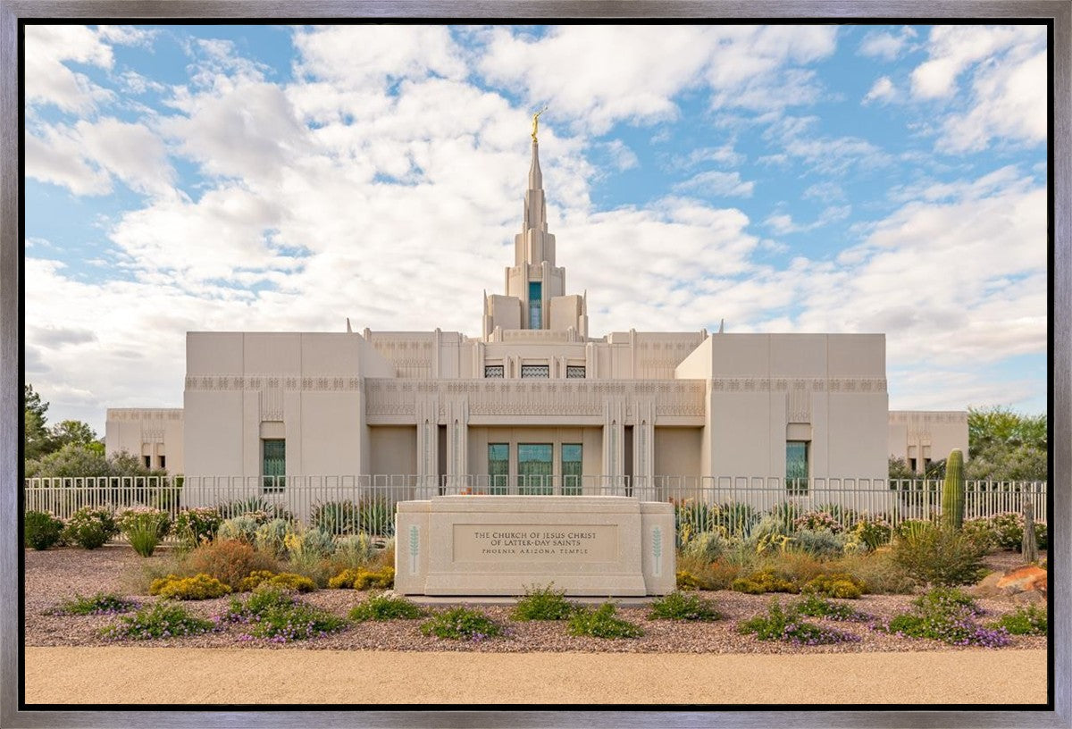 Phoenix Temple Desert Oasis Gallery Wrap