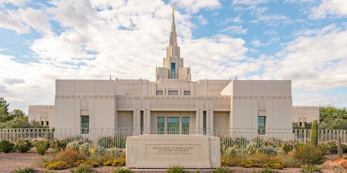 Phoenix Temple Desert Oasis Gallery Wrap