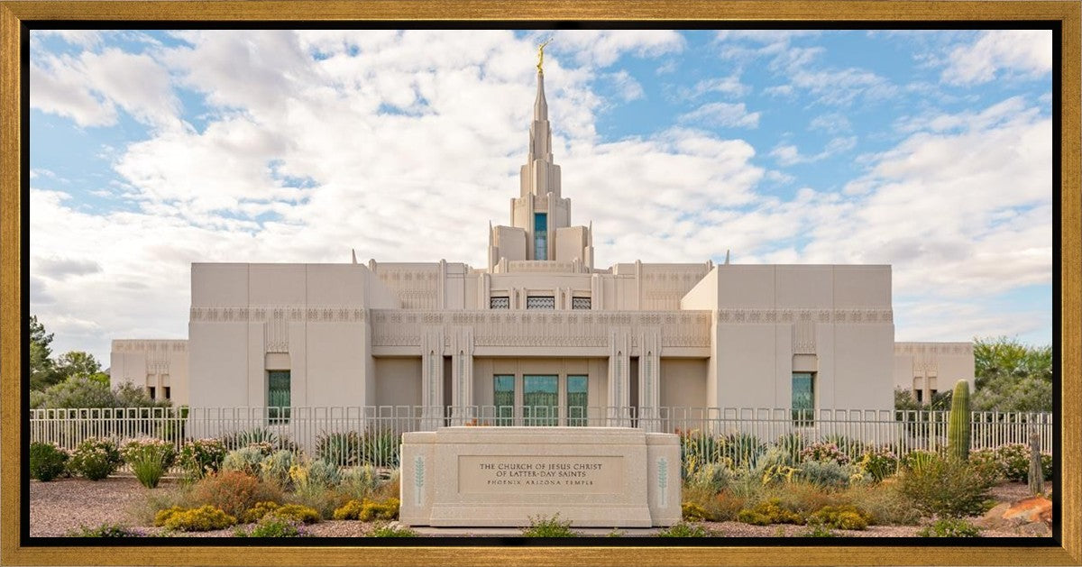 Phoenix Temple Desert Oasis Gallery Wrap