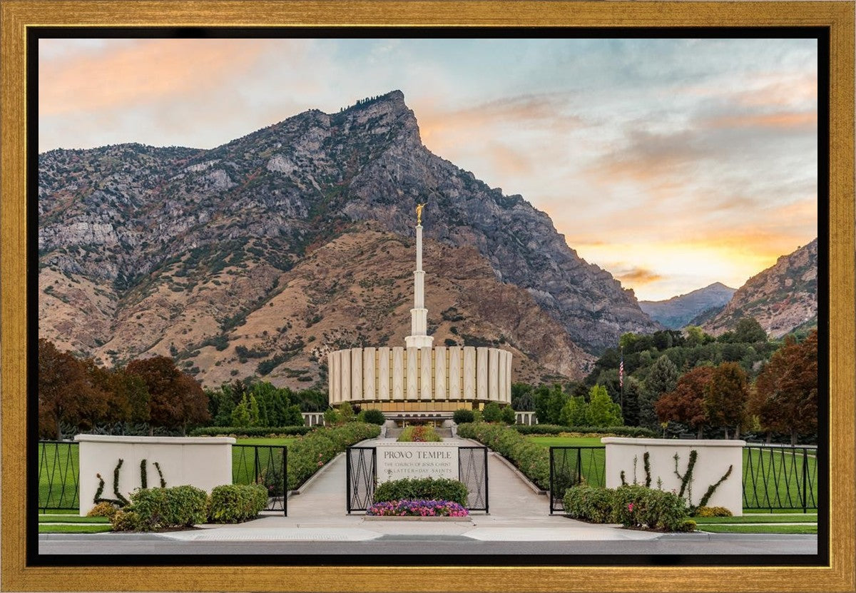 Provo Temple Morning Light Gallery Wrap