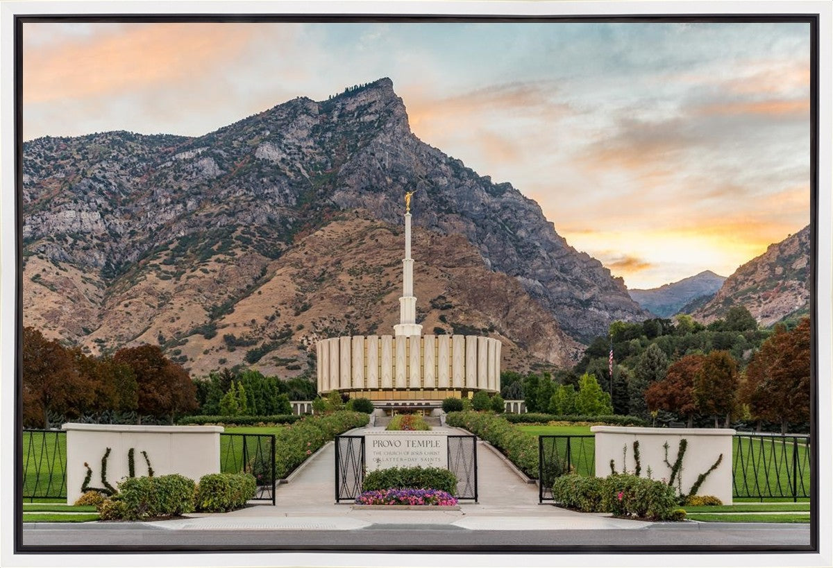 Provo Temple Morning Light Gallery Wrap