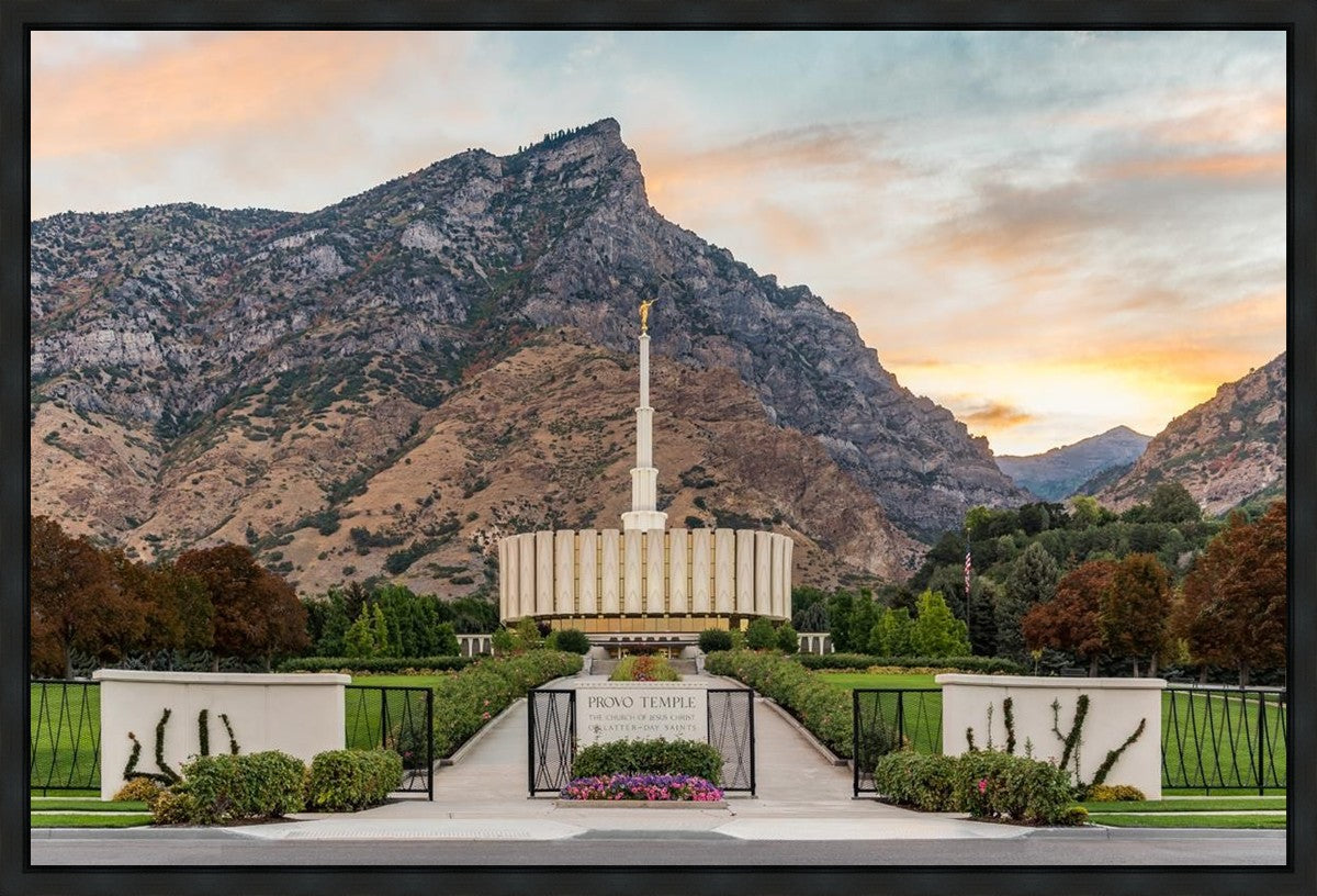 Provo Temple Morning Light Gallery Wrap