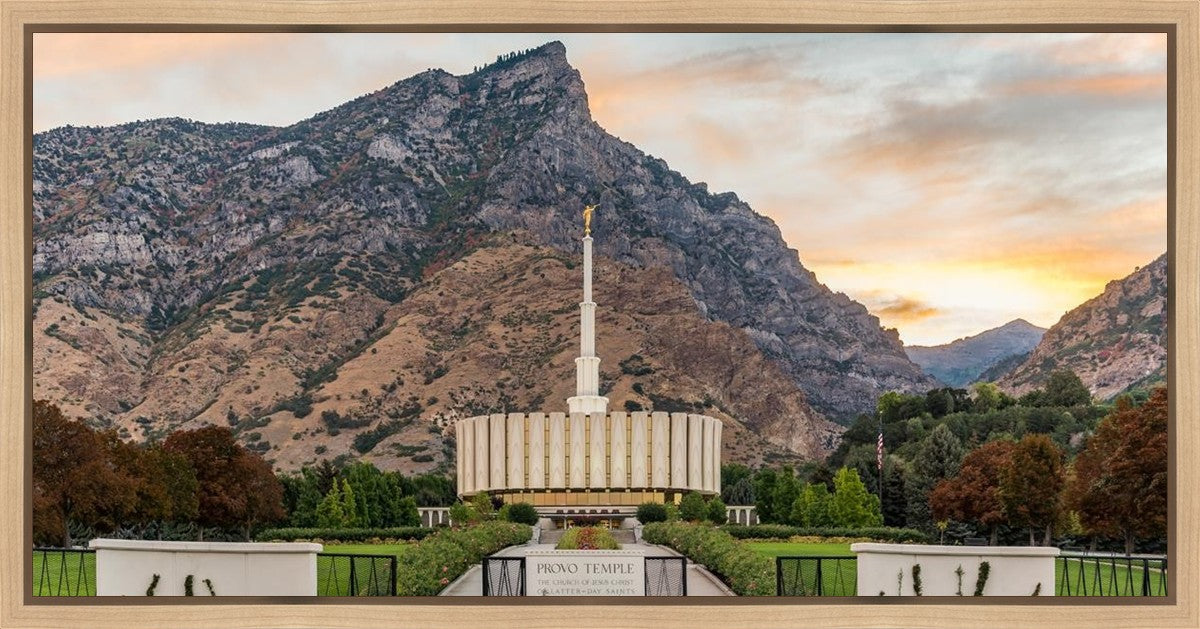 Provo Temple Morning Light Gallery Wrap