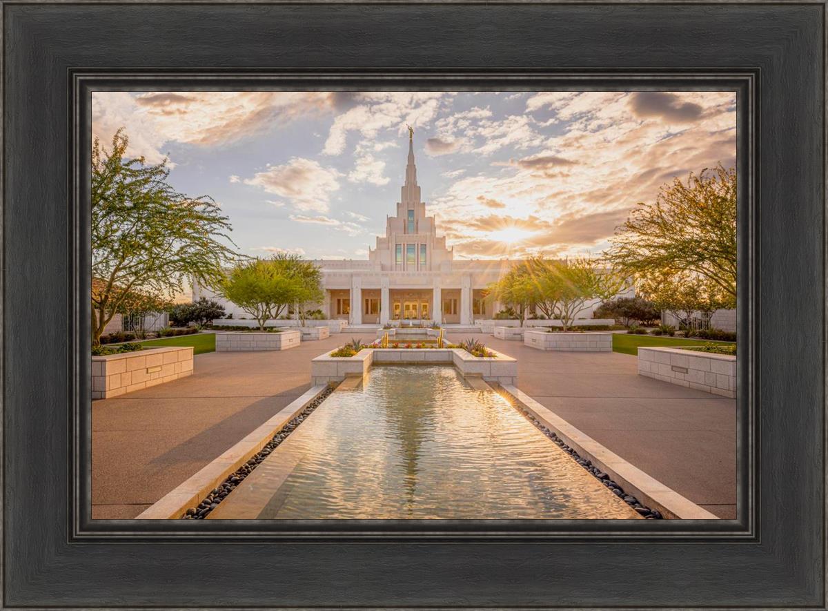 Phoenix Temple Golden Reflections