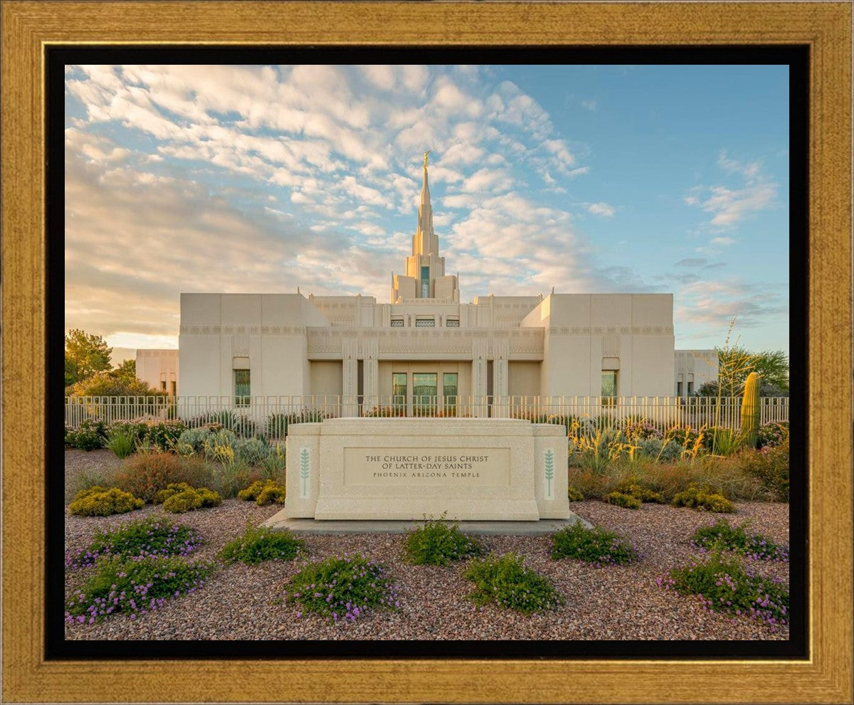 Phoenix Temple Golden Foundations Gallery Wrap