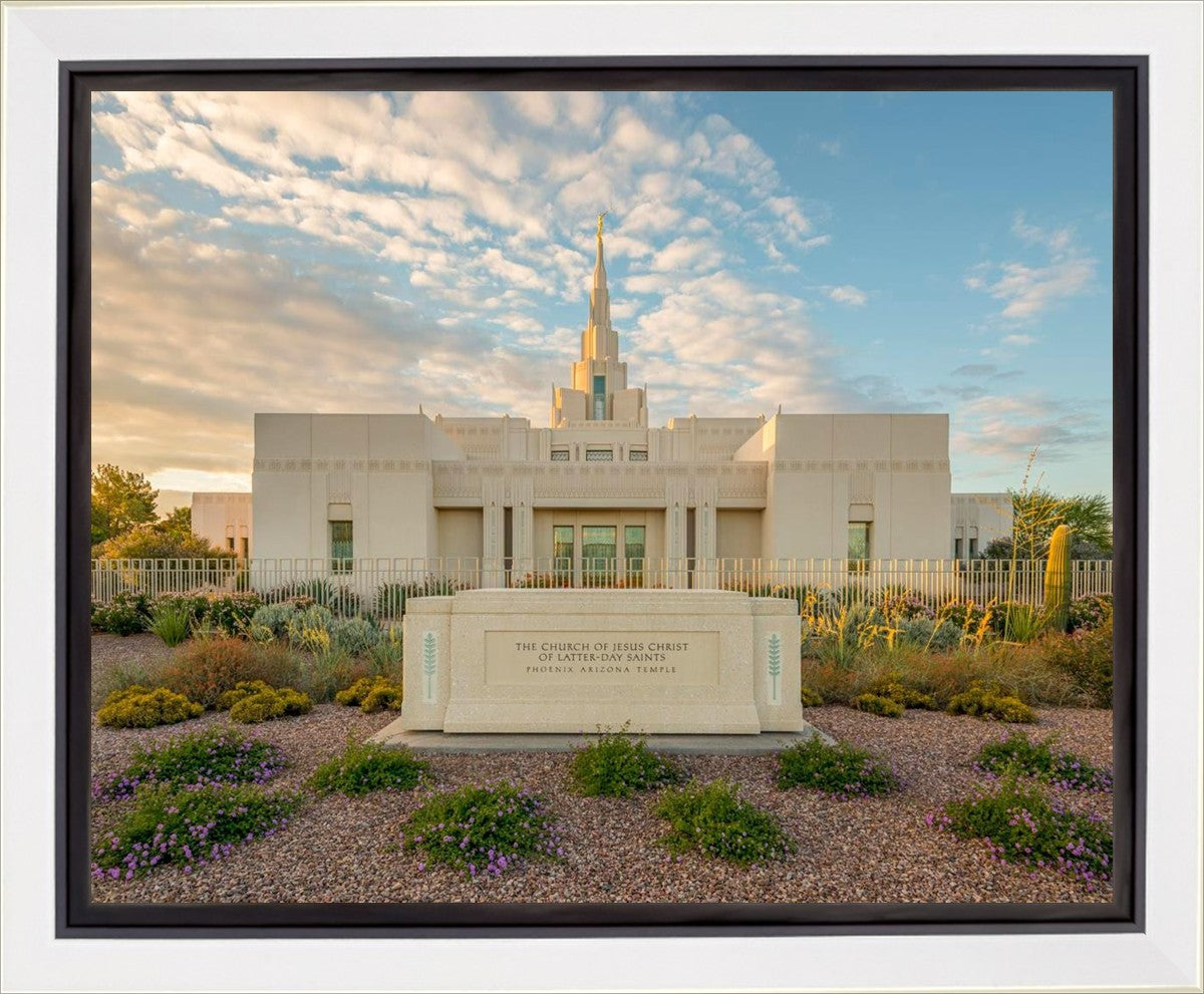 Phoenix Temple Golden Foundations Gallery Wrap