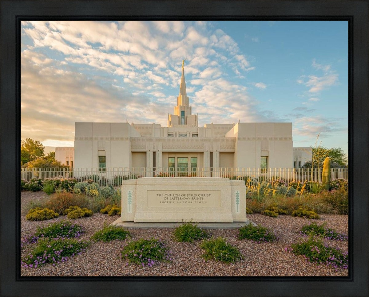 Phoenix Temple Golden Foundations Gallery Wrap