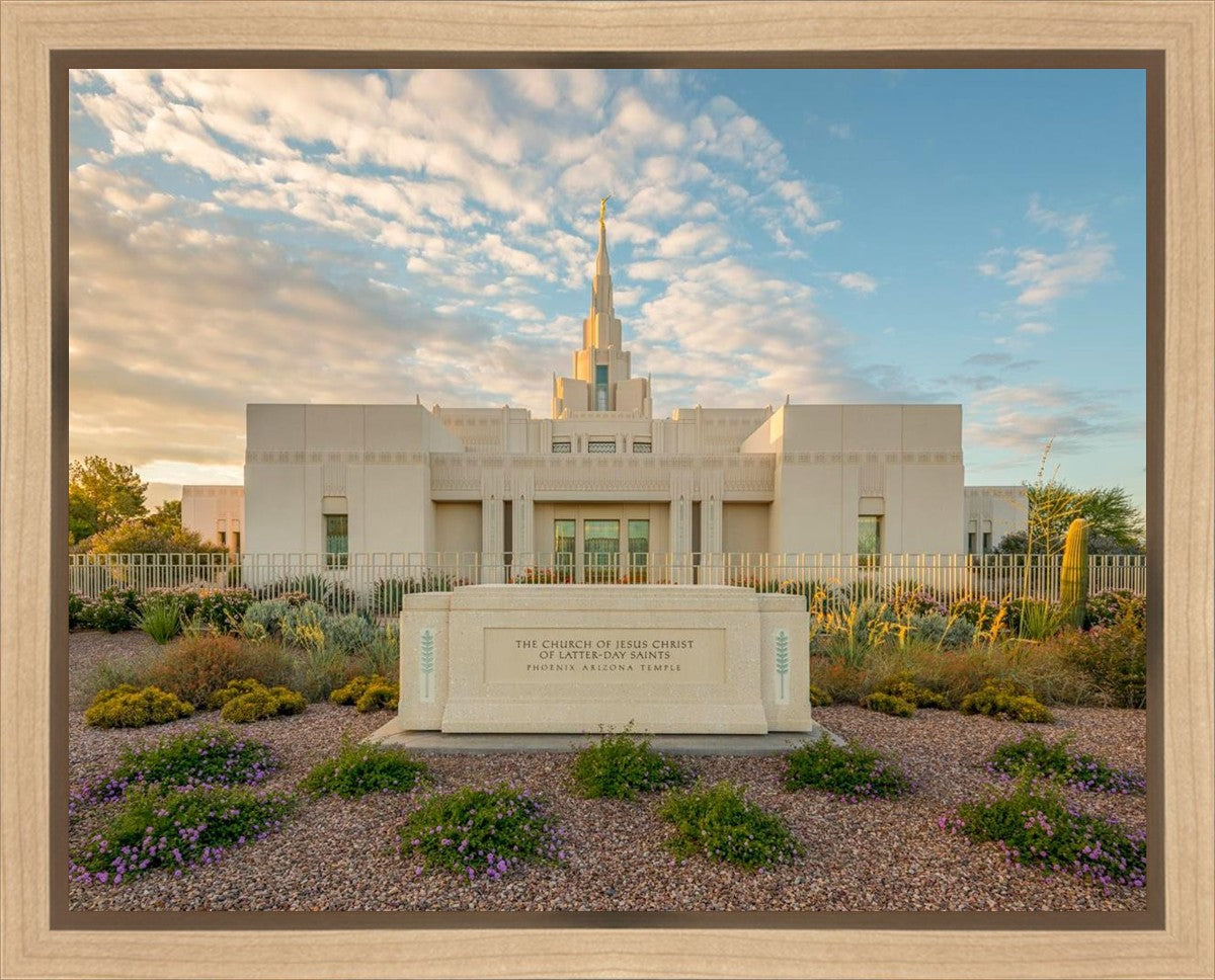 Phoenix Temple Golden Foundations Gallery Wrap