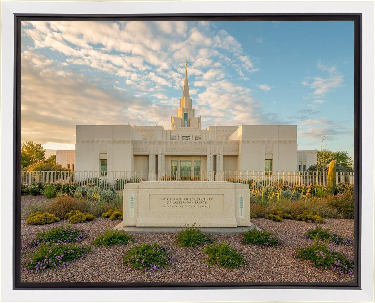 Phoenix Temple Golden Foundations Gallery Wrap