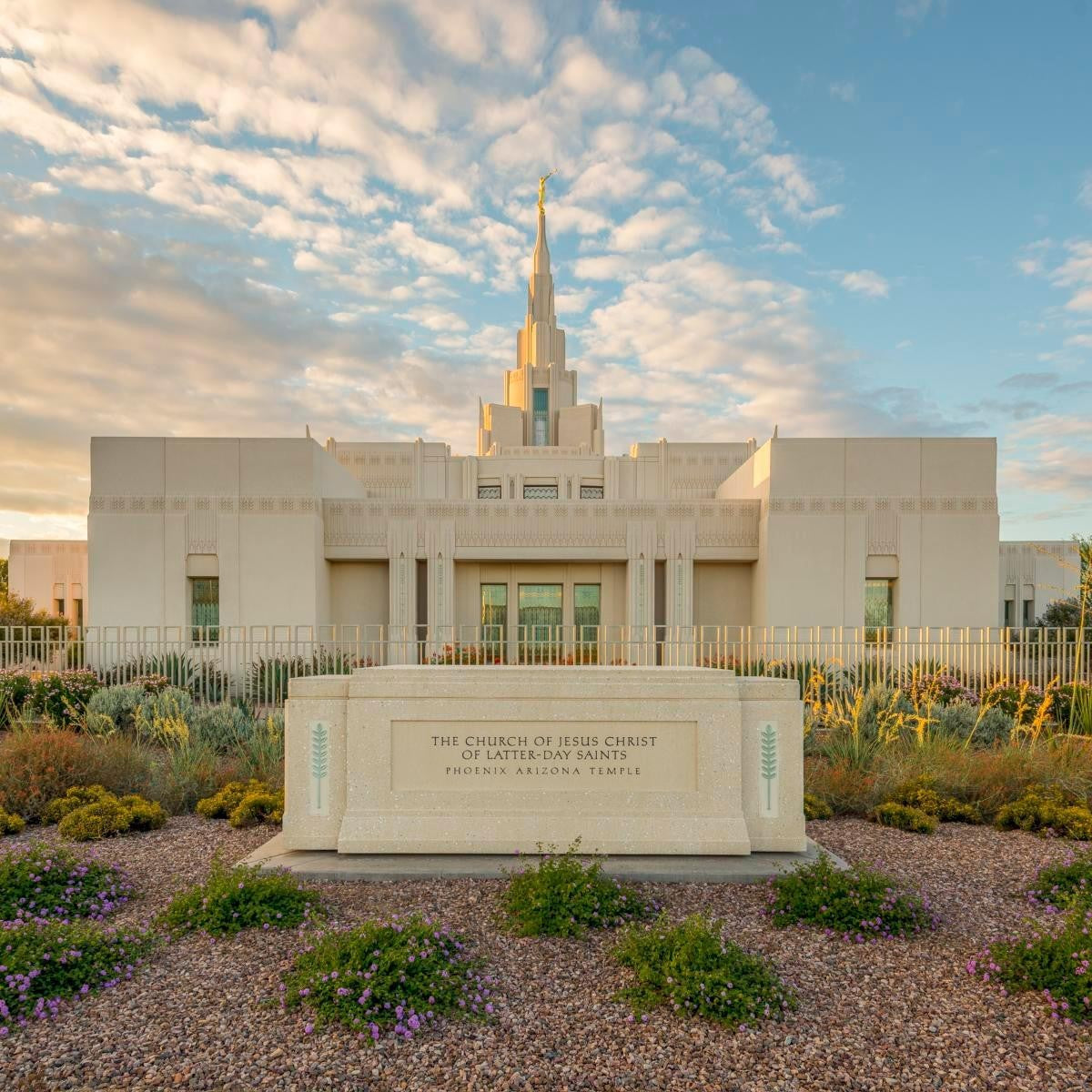 Phoenix Temple Golden Foundations Gallery Wrap