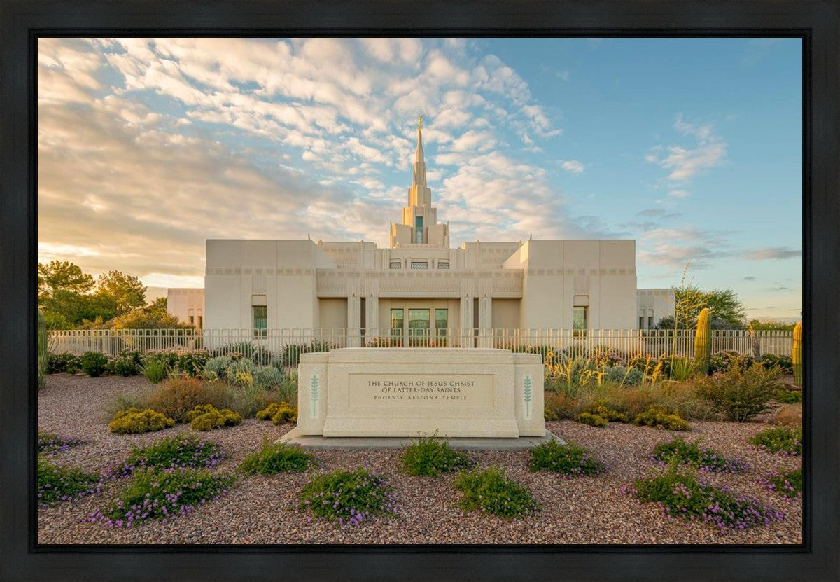Phoenix Temple Golden Foundations Gallery Wrap