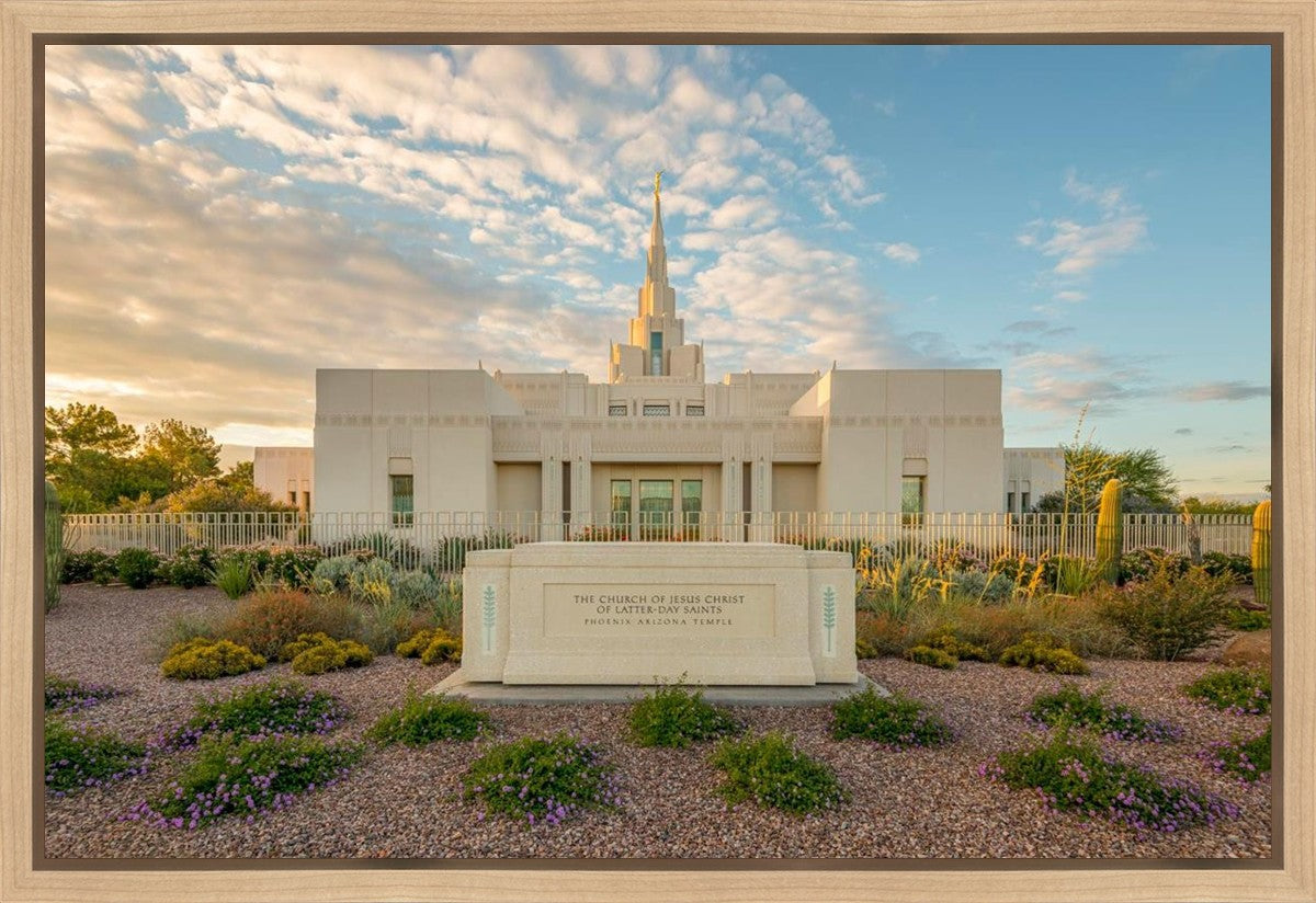 Phoenix Temple Golden Foundations Gallery Wrap