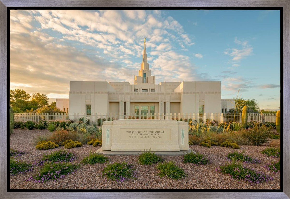 Phoenix Temple Golden Foundations Gallery Wrap