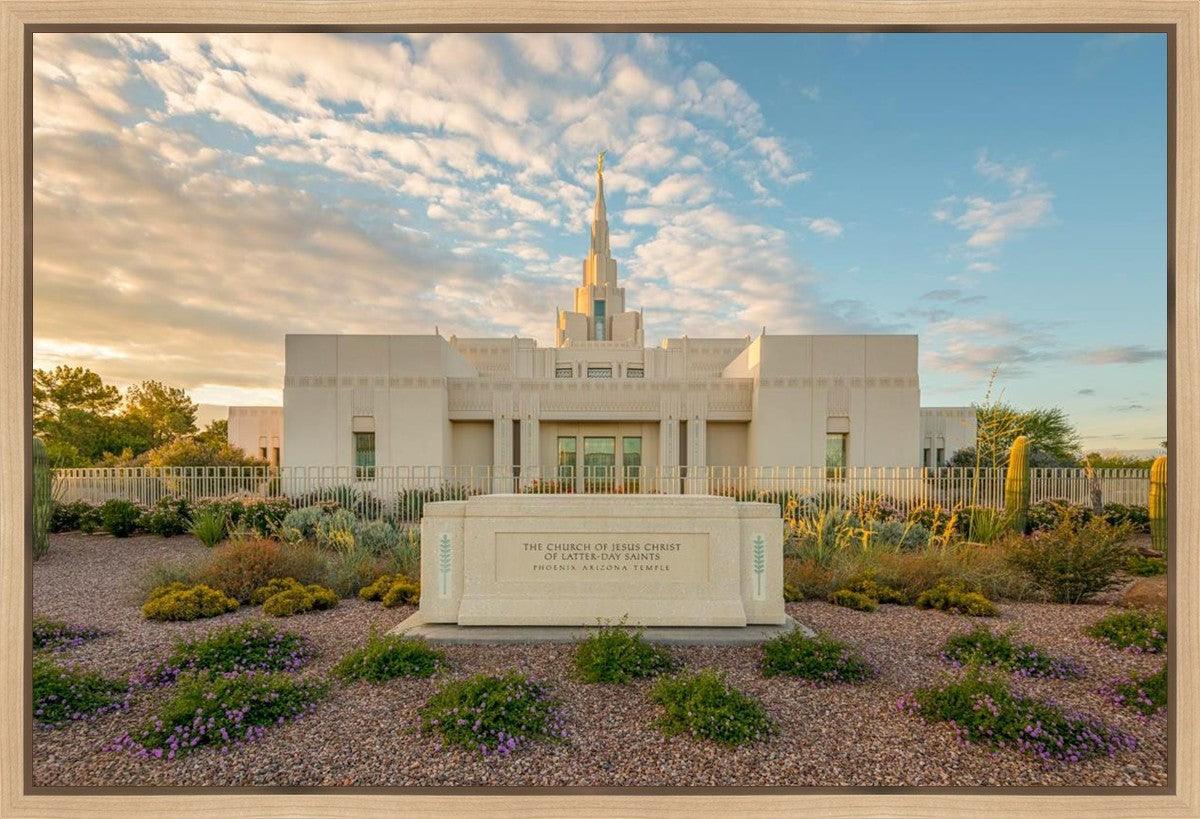 Phoenix Temple Golden Foundations Gallery Wrap