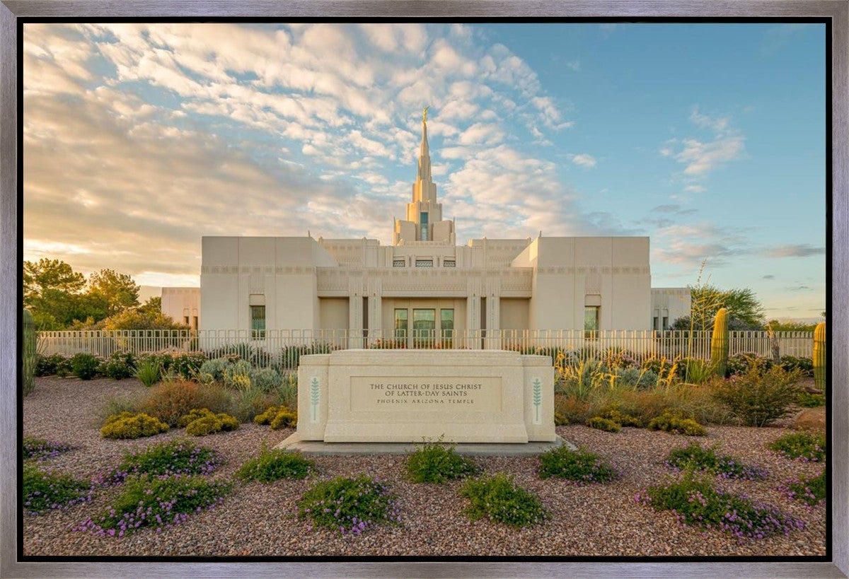 Phoenix Temple Golden Foundations Gallery Wrap