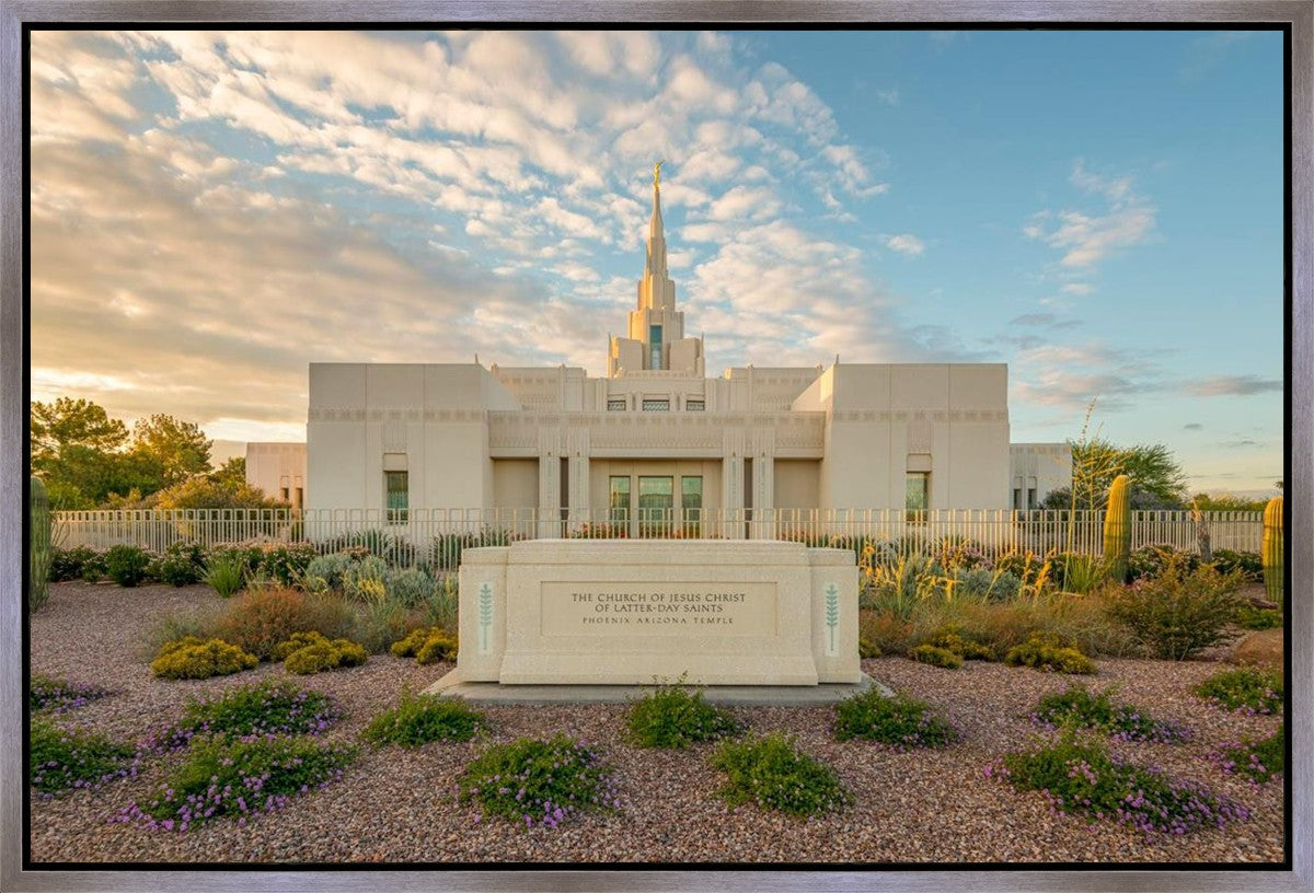 Phoenix Temple Golden Foundations Gallery Wrap