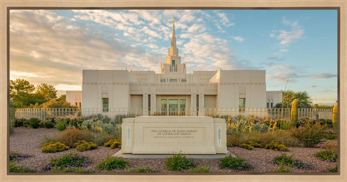Phoenix Temple Golden Foundations Gallery Wrap